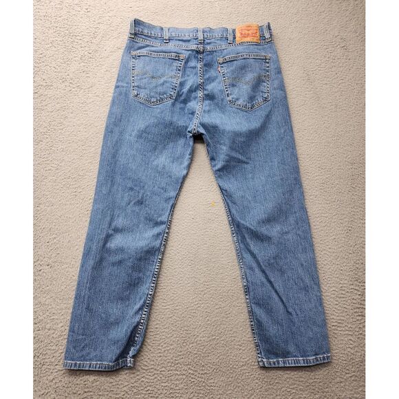 Levi's Jeans Mens 38x29 Blue Denim 505 Regular Fit Outdoors Denim Casual Pockets - Picture 3 of 8